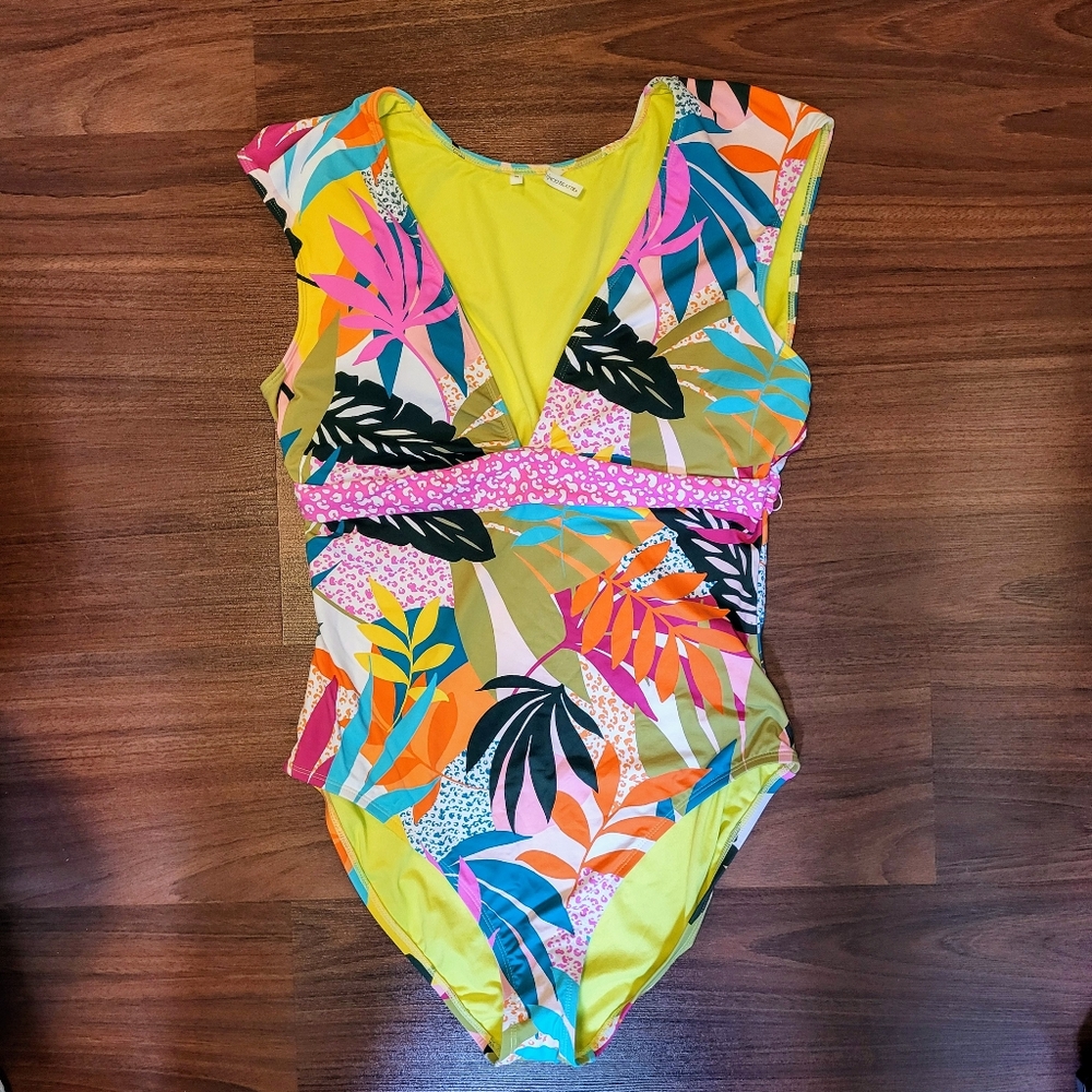NWT Bleu by Rod Beattie Wild At Heart Cap Sleeve Mio One Piece Swimsuit …